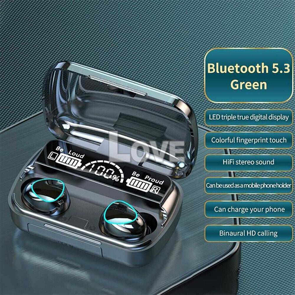 TWS Bluetooth 5.3 Wireless Earbuds Waterproof LED Display Earphones 2024