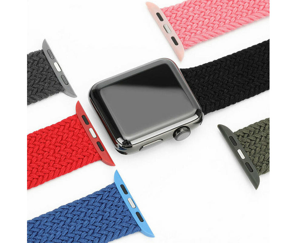 For Apple Watch Series Ultra SE 8 7 6 5 4 3 Iwatch Band Nylon Strap 38Mm/40Mm/41Mm - S - Purple / White 36#